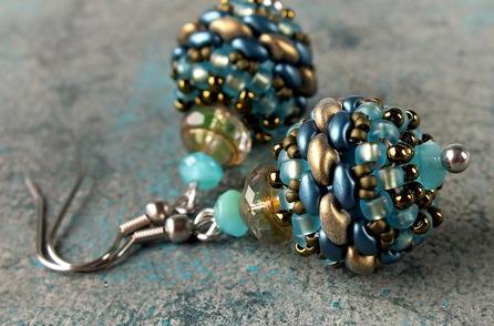 Free Tutorial: Earrings "Karakum"
