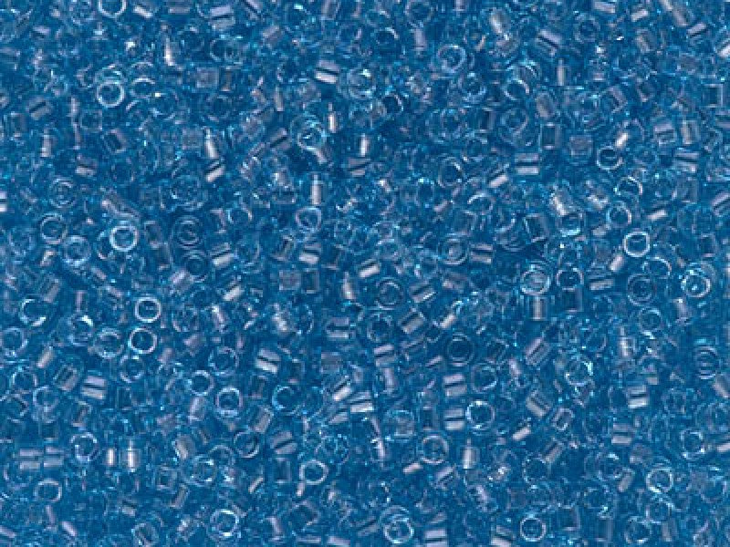 Delica Glasperlen 11/0 Transparenter Blauer Glanz Japanische Glasperlen Miyuki Farbe_Blue