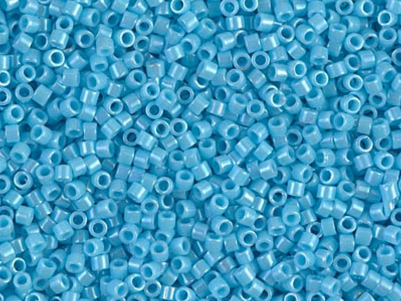 Delica Glasperlen 15/0 Opak Himmelblau Luster Japanische Glasperlen Miyuki Color_Blue