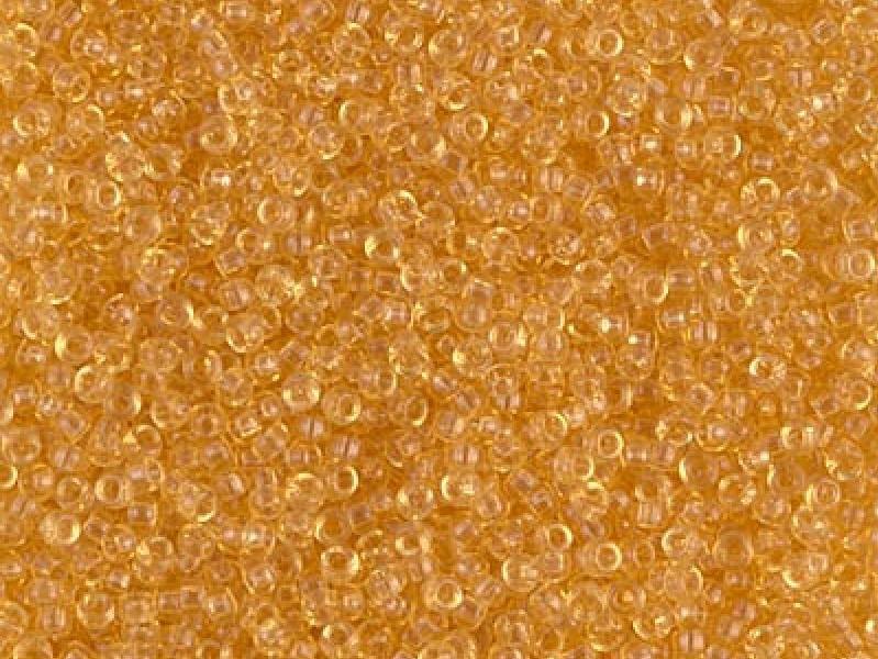 Rocailles 15/0 Transparent heller Topas Japanische Glasperlen Miyuki Farbe_Yellow