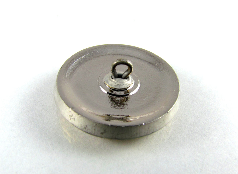 1 pc Tschechischer Glasknopf handbemalt, Größe 10 (22.5 mm | 7/8'') , Magiv Orchid Gold, Tschechisches Glas