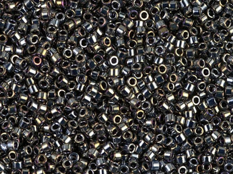 Delica Glasperlen 15/0 Metallic Bronze Luster Japanische Glasperlen Miyuki Color_Black Color_Multicolored
