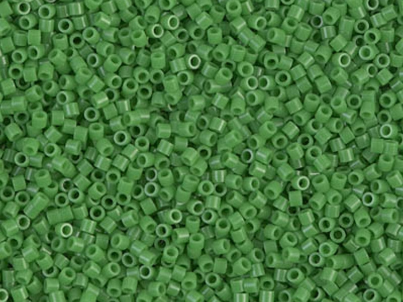 Delica Glasperlen 15/0 Opak Erbsengrün  Japanische Glasperlen Miyuki Color_Green