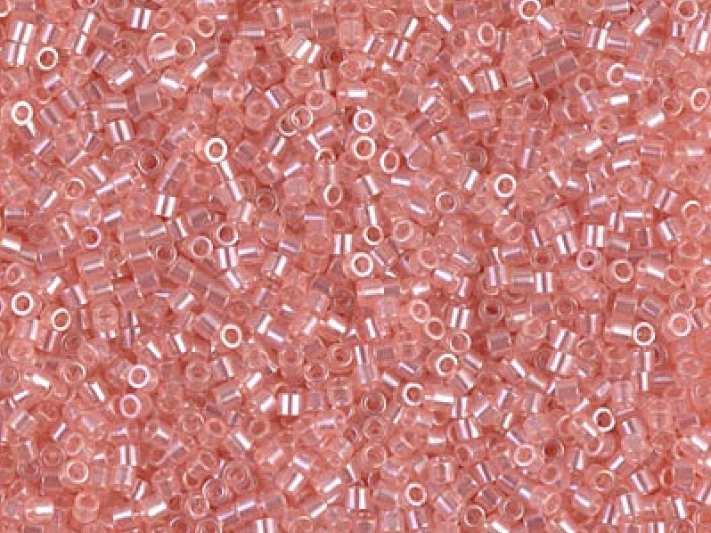 Delica Glasperlen 15/0 Transparent Pink Luster Japanische Glasperlen Miyuki Color_Pink