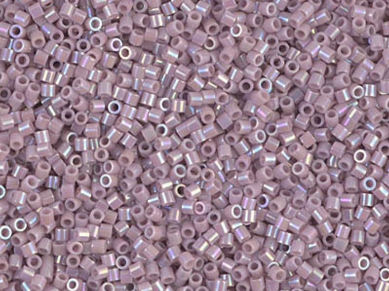 Delica Glasperlen 15/0 Opak Flieder AB Japanische Glasperlen Miyuki Color_Purple Color_Multicolored