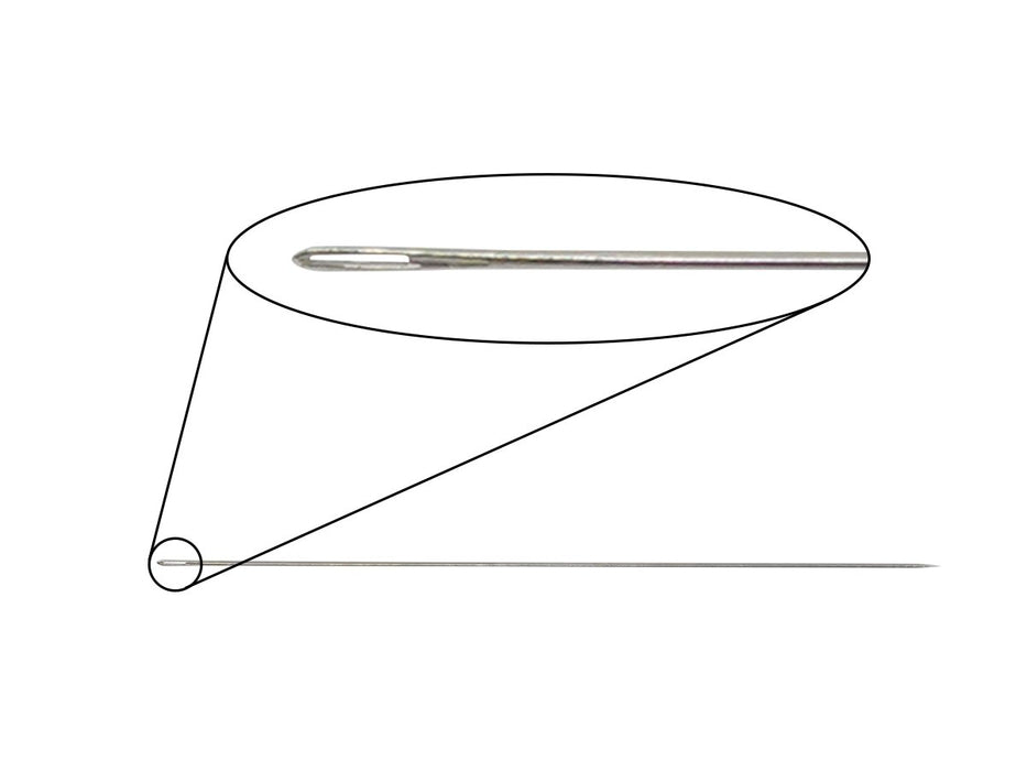Perlennadel John James L4320 Größe 013 0.3x50 mm Metall