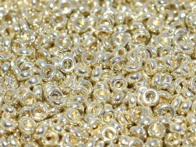 Zwischenperlen 2.2x1 mm Duracoat Silber galvanisiert Japanische Glasperlen Miyuki Farbe_Silver