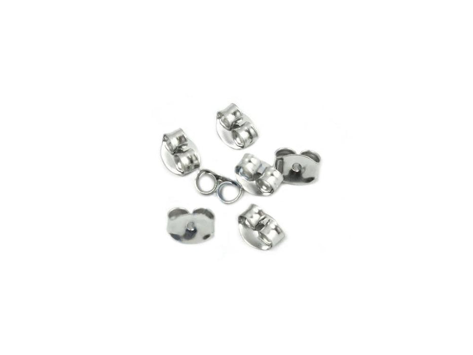 Ohrringverschlüße 5x4 mm Chirurgenstahl Tschechische Republik  Farbe_