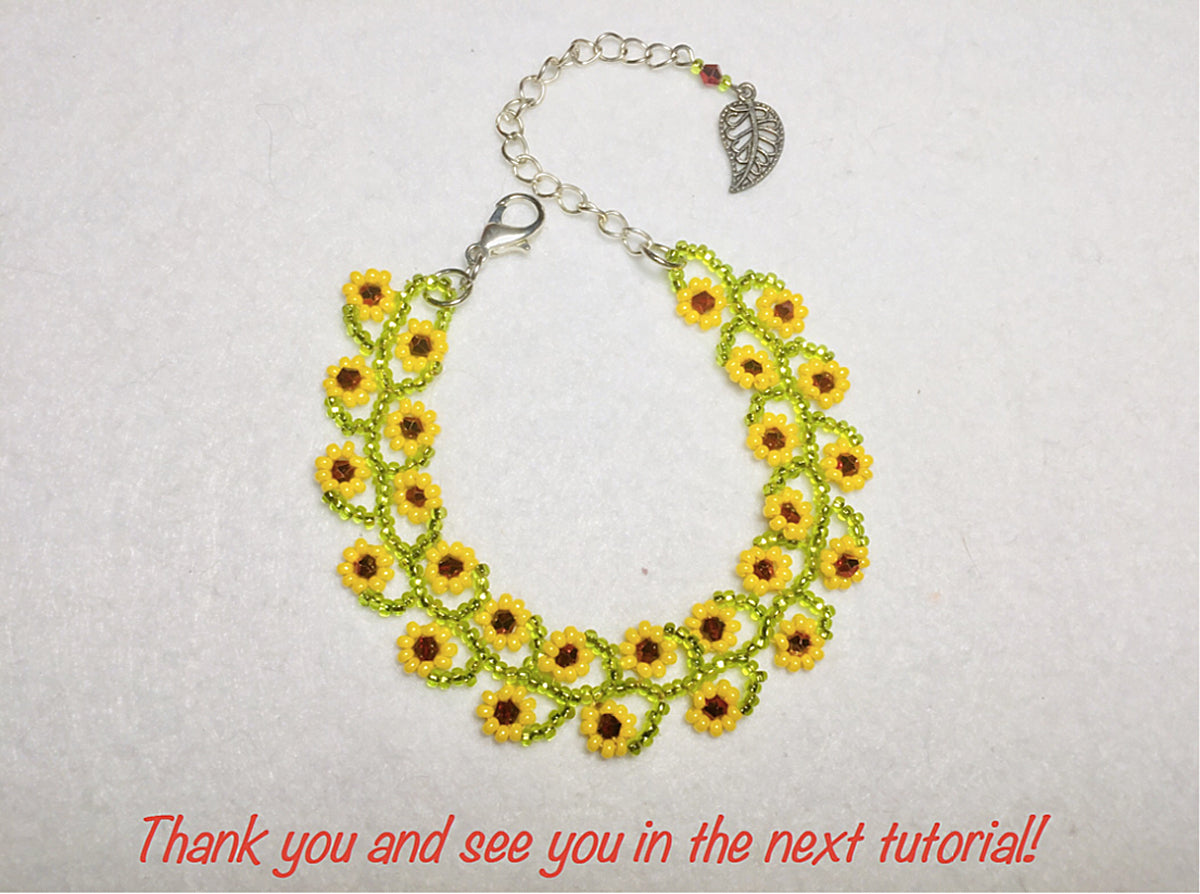 Bracelet tutorial with seed beads - Summer