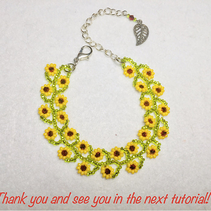 Bracelet tutorial with seed beads - Summer