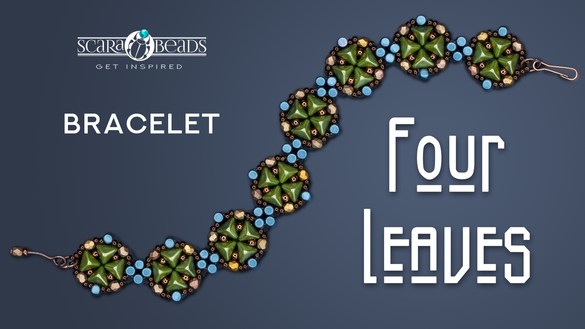 Handmade: Beaded Bracelet Fourleaves