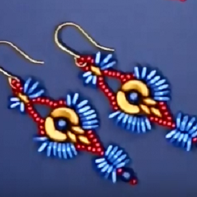 DIY: Beaded Earrings "Hawk"