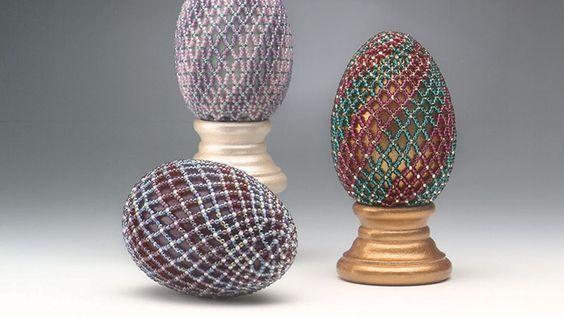 Beatiful Beaded Easter Eggs