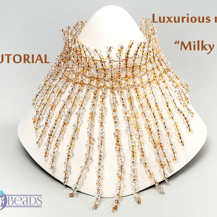 Luxurious Necklace "Milky way"