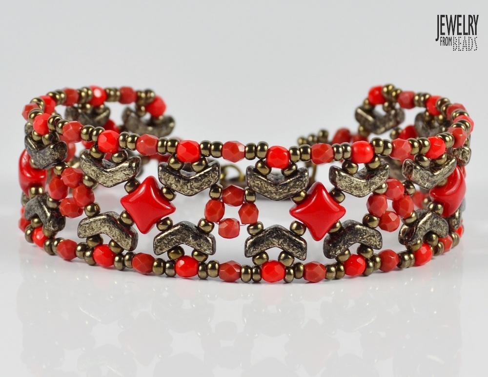 Nuria Bracelet - Beading Tutorial with Arrow beads