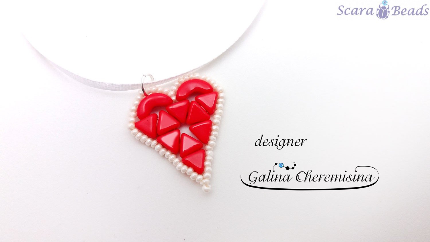 DIY: Heart Pendant from triangles Khéops® par Puca®