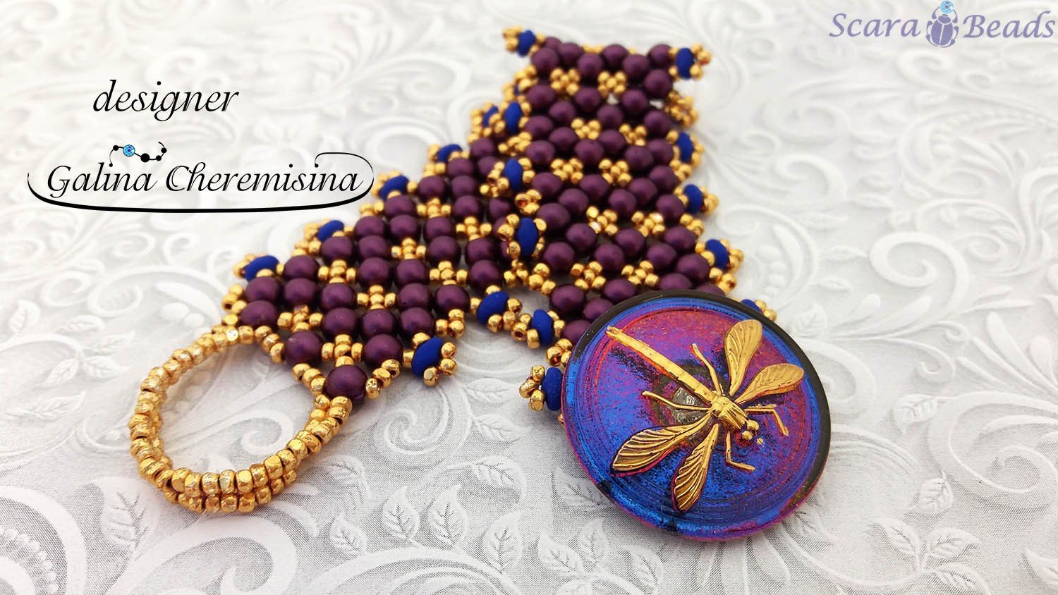 DIY: Bracelet “Golden Dragonfly”