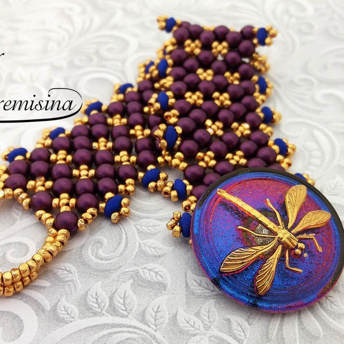 DIY: Bracelet “Golden Dragonfly”