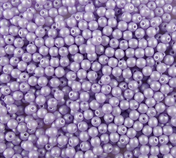 Runde Glasperlen 3 mm