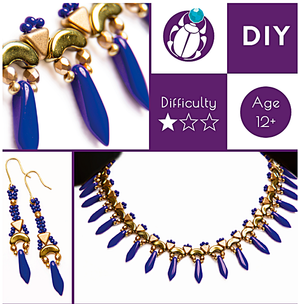 Halskette und Ohrringe Elsa