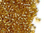 50 g Delica Glasperlen 11/0, Gold mit versilbertem Loch, Japanische Glasperlen Miyuki (Delica Seed Beads)