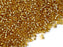 50 g Delica Glasperlen 11/0, Gold mit versilbertem Loch, Japanische Glasperlen Miyuki (Delica Seed Beads)