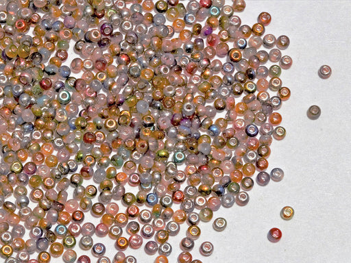 20 g Rocaiiles 11/0, Kristall Magic Kupfer, Tschechisches Glas (Rocailles Seed Beads)