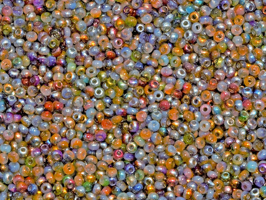20 g Rocaiiles 11/0, Kristall Magic Kupfer, Tschechisches Glas (Rocailles Seed Beads)