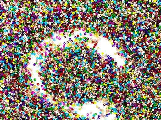 5 g Rocailles 15/0, Mix, Japanische Glasperlen Miyuki (Seed Beads)