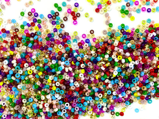 5 g Rocailles 15/0, Mix, Japanische Glasperlen Miyuki (Seed Beads)