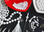 1 St. Runde Gepresste Perlen Set rund 3mm, 4mm, 6mm, 8mm, Kreideweiß, Tschechisches Glas