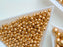 1 St. Runde Gepresste Perlen Set rund 3mm, 4mm, 6mm, 8mm, Aztekengold, Tschechisches Glas