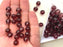 25 St. Fire Polished facettierte Glasperlen Rund 8mm, Amethyst Lila hell, Tschechisches Glas