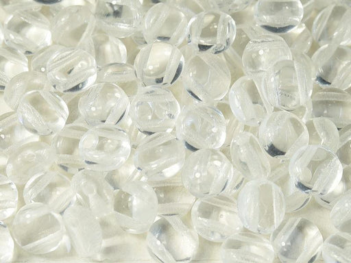 Tschechische Glasperlen PRECIOSA Candy™ 8mm 2 Loch Kristall Tschechisches Glas Farbe_Clear