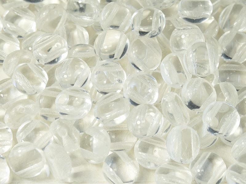Tschechische Glasperlen PRECIOSA Candy™ 8mm 2 Loch Kristall Tschechisches Glas Farbe_Clear