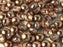 Tschechische Glasperlen PRECIOSA Candy™ 8mm 2 Loch Kristall Capri Gold Tschechisches Glas Farbe_Gold