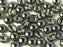 Tschechische Glasperlen PRECIOSA Candy™ 8mm 2 Loch Kristall Chrome Tschechisches Glas Farbe_Silver