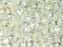 Tschechische Glasperlen PRECIOSA Candy™ 8mm 2 Loch Kristall AB Tschechisches Glas Farbe_Clear Farbe_ Multicolored