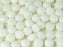 Tschechische Glasperlen PRECIOSA Candy™ 8mm 2 Loch Kreideweiß Tschechisches Glas Farbe_White