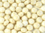 Tschechische Glasperlen PRECIOSA Candy™ 8mm 2 Loch Kreideweiß Champagne Luster Tschechisches Glas Farbe_Beige