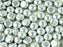 Tschechische Glasperlen PRECIOSA Candy™ 8mm 2 Loch Jet Aluminium Silber Tschechisches Glas Farbe_Silver