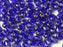 Feuerpolierte Perlenformen 6x4 mm Dunkel-Saphir Bronzefarben Tschechisches Glas Farbe_Blue