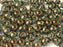 Feuerpolierte Perlenformen 6 mm Peridot Bronzefarben Tschechisches Glas Farbe_Green Farbe_ Brown