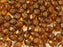 Feuerpolierte Perlenformen 8x6 mm Topas Bronzefarben Tschechisches Glas Farbe_Brown