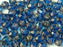 Feuerpolierte Perlenformen 8x6 mm Aqua Bronzefarben Tschechisches Glas Farbe_Blue Farbe_ Brown