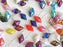 30 St. Diamonduo™ Beads 5x8 mm, 2 Holes,  Mix, Czech Glass