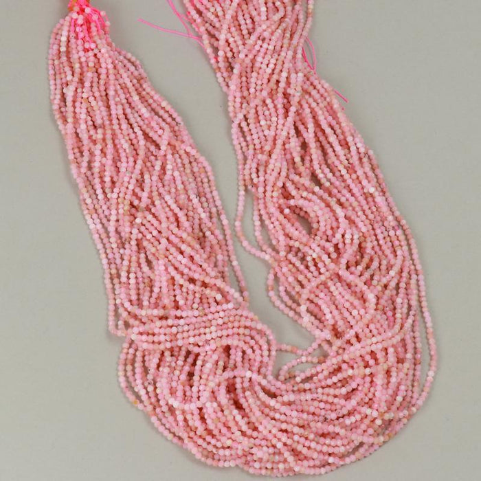 Edelsteinperlen 2 mm Alabaster Curry mit Goldeffekt (Kräuter & Gewürze-Serie)  Farbe_Pink