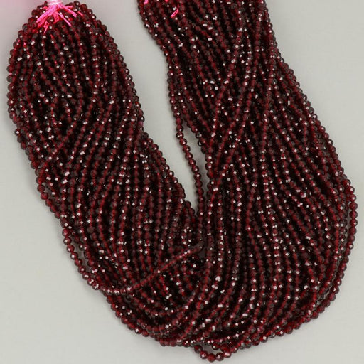 Edelsteinperlen 4 mm Alabaster mit Goldeffekt  Farbe_Red