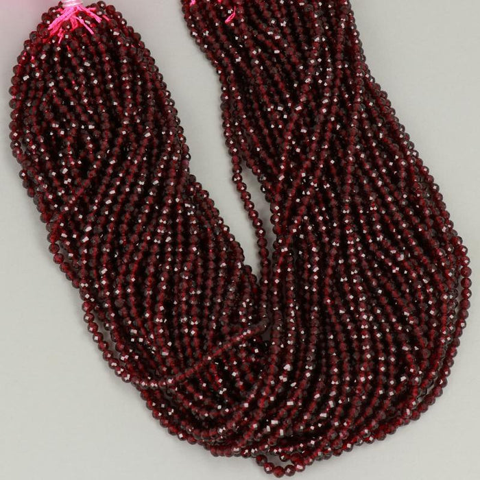 Edelsteinperlen 4 mm Alabaster mit Goldeffekt  Farbe_Red