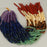 Edelsteinperlen 6 mm Türkis-Blau-Violett  Farbe_Multicolored